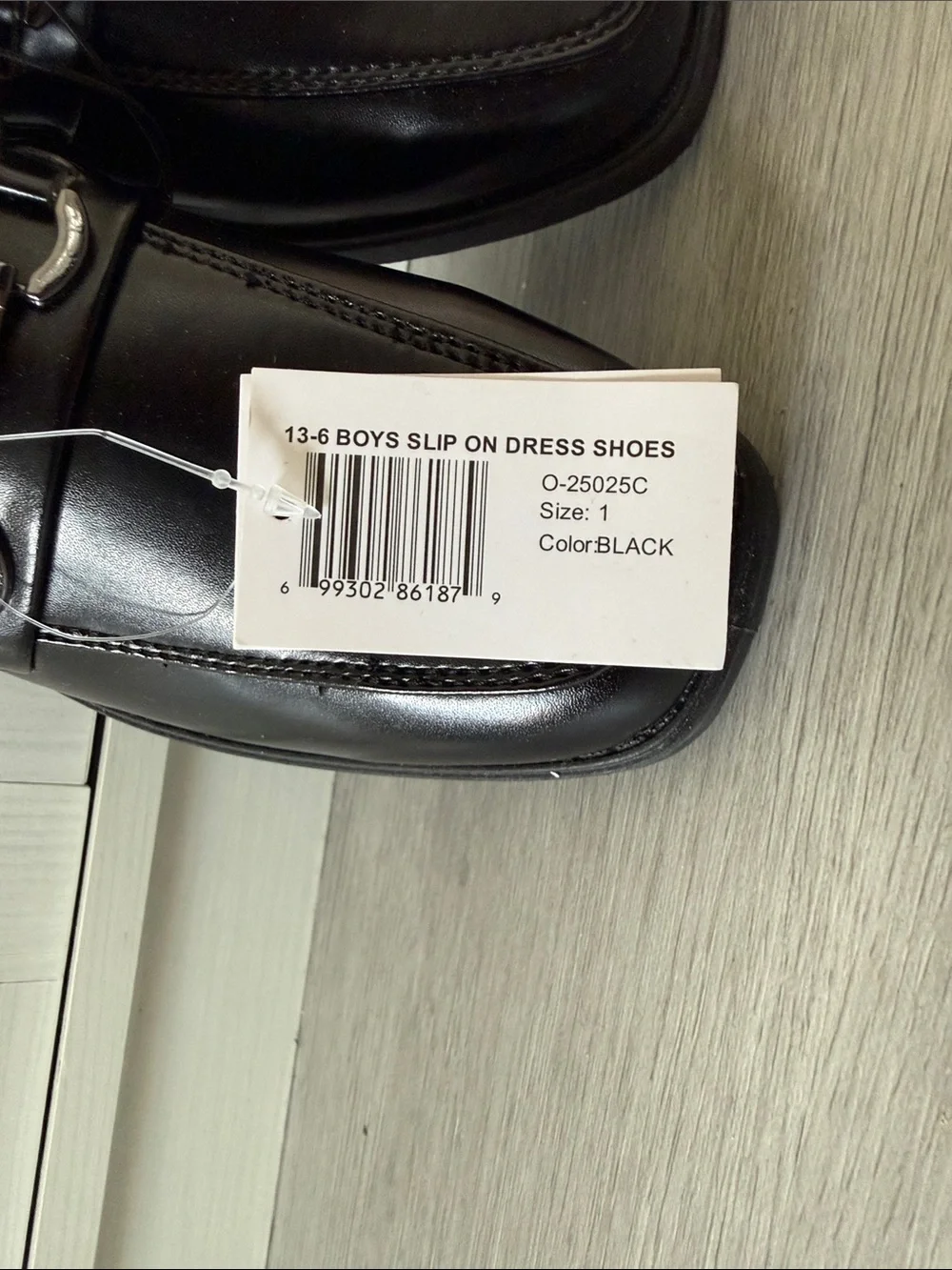 Josmo Black Boys Dress Loafers with Silver Bit